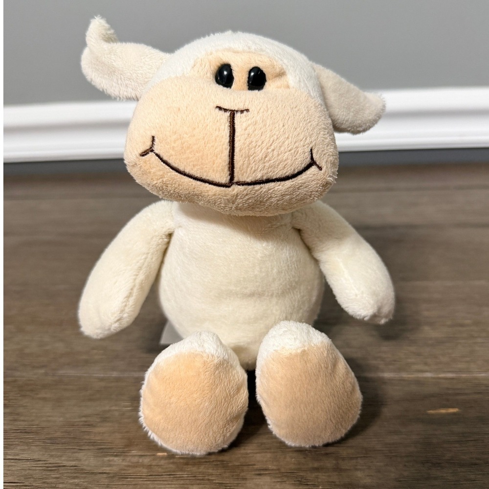 Kinder Joy Sheep Plush White Lamb Stuffed Animal Ferrero Promotional Toy